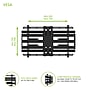 Kanto Long Extension Full Motion TV Wall Mount for 50" - 100" TVs, Black (PDX700)~#|#~C28D4235-A8A1-4E72-8B216CDBD7B2F144_sc7