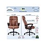 Serta Fairbanks Ergonomic Bonded Leather Executive Big & Tall Chair, 350 lb. Capacity, Brown (43675C)~#|#~C28DD675-D1F3-4693-9F63A0F8F9B93A45_sc7