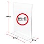 Staples® Sign Holder, 8.5" x 11", Clear Plastic, 12/Pack (28180)~#|#~C28F6FFE-D5CE-4CD3-BA45B00E59C5B5DD_sc7