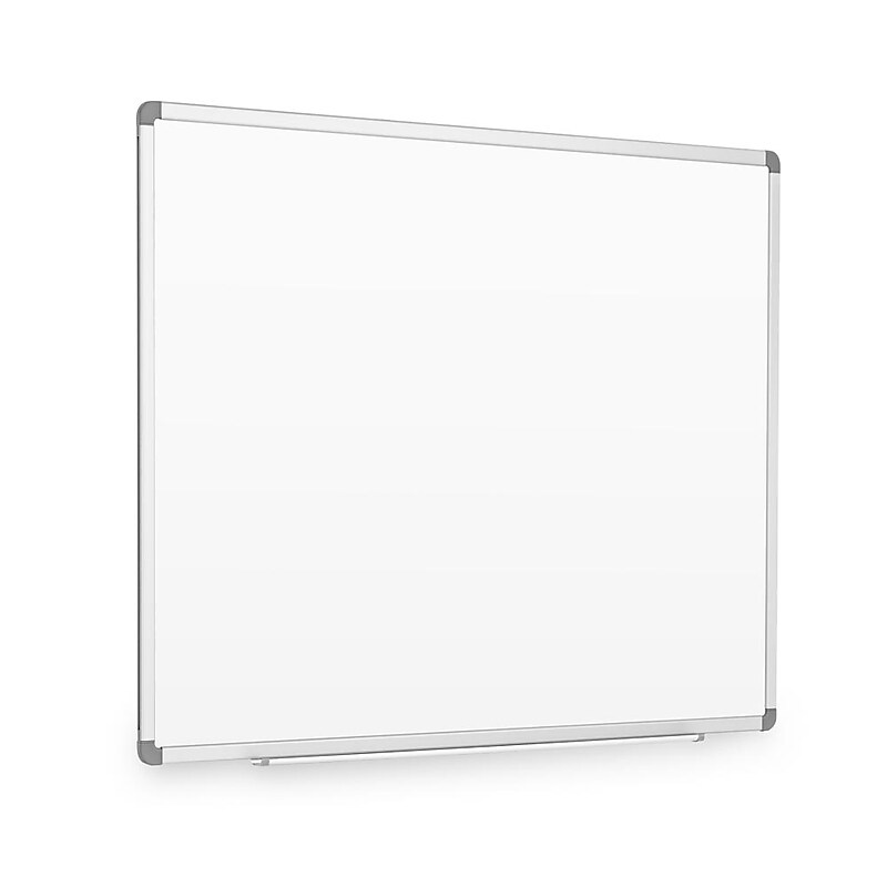 Luxor Magnetic Porcelain Dry-Erase Whiteboard, Aluminum Frame, 48"W x 36"H (DEWM002) image 1
