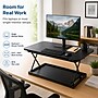 Uncaged Ergonomics CHANGEdesk 27.5"W Mini Desktop Standing Desk Converter, Black (CDMM-B)~#|#~C2A006C9-2562-435A-B85767A2F6C8436D_sc7