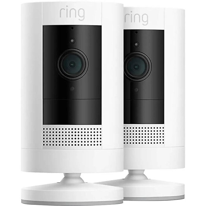Ring Outdoor Cam Indoor/Outdoor Wireless Security Camera, White, 2/Pack (B0CCJZLC5N)