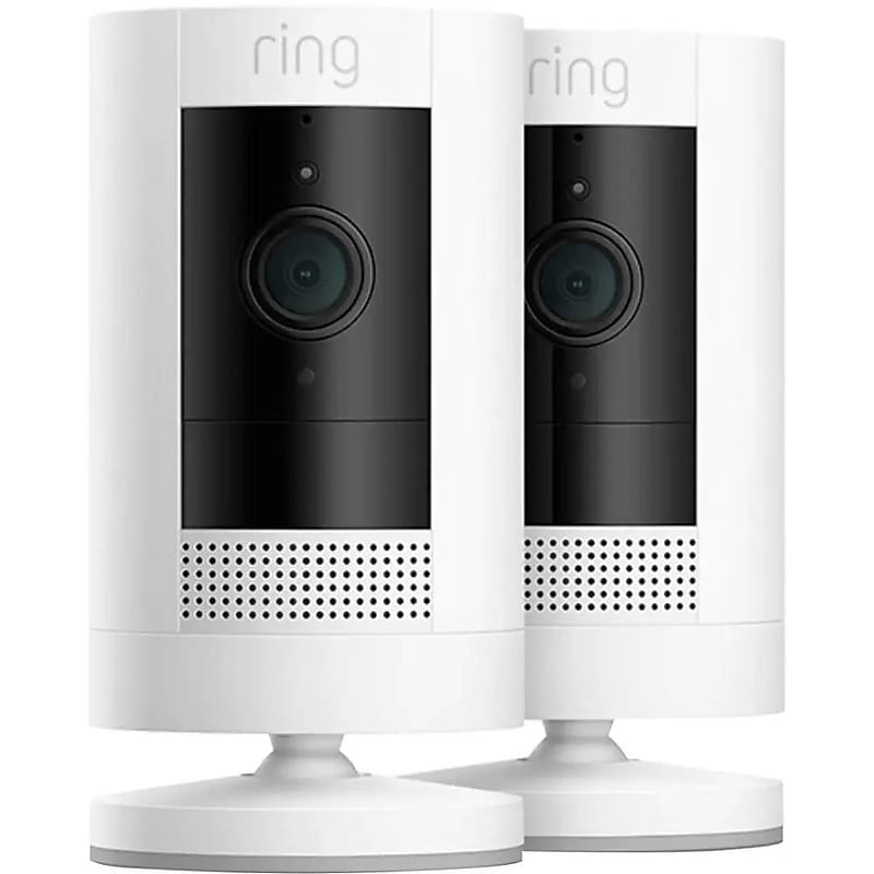 Ring Outdoor Cam Indoor/Outdoor Wireless Security Camera, White, 2/Pack (B0CCJZLC5N) image 1