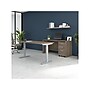 Bush Business Furniture Studio C 60"W Electric Height Adjustable Standing Desk w/ Credenza & File, Modern Hickory (STC017MHSUFA)~#|#~C2A4FA93-4A40-4A51-B33BF3A4CCAEB7F5_sc7