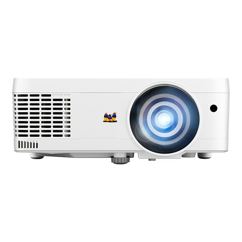 ViewSonic 3000 ANSI Lumens WXGA LED Short Throw Projector with H/V Keystone, 4 Corner Adjustment, White (LS560WH) image 1