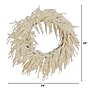 Nearly Natural Artificia Real Touch White Norfolk Island Pine Wreath, 24" (W1403)~#|#~C2A8A803-605A-4347-8F06177E302A5516_sc7