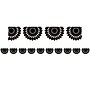 Teacher Created Resources Die-Cut Border Trim, 2.75" x 2.92', Black and White Fiesta, 12/Pack, 6 Packs/Bundle (TCR6107-6)~#|#~C2AD68DC-E837-465B-AAEFD5ABD56F319F_sc7