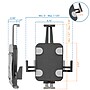 Mount-It! Adjustable Anti-Theft iPad and Tablet Wall Mount, Black (MI-3872B)~#|#~C2AEE608-6B1F-49B5-9F2CFA6C6E48B3E7_sc7