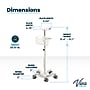 Viva Comfort Height-Adjustable Portable Mobile Stand for Edan Vital Signs Monitor, White (ADI912-C-MP-03-MK)~#|#~C2B08B9B-8C58-4A86-AA76A3422EE71762_sc7