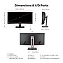 ViewSonic 34" Curved 4K UWQHD 100Hz LCD Monitor, Height Adjustable, Docking Station, Black (VG3456CA)~#|#~C2B247B2-BC17-40FE-9C4845B457ABD83F_sc7