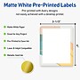 Avery Rectangle Laser/Inkjet Multipurpose Labels, 4" x 3-1/3", White, 40/Pack (19479371103)~#|#~C2B2EB40-40AB-4712-9D3D13D1F28462D0_sc7