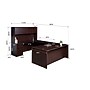 Boss Office Products 71" U-Shaped Desk with File Pedestal and Hutch, Mahogany (GROUPA5-M)~#|#~C2B5AC3A-CB7A-430B-96271ABCF8CEC347_sc7