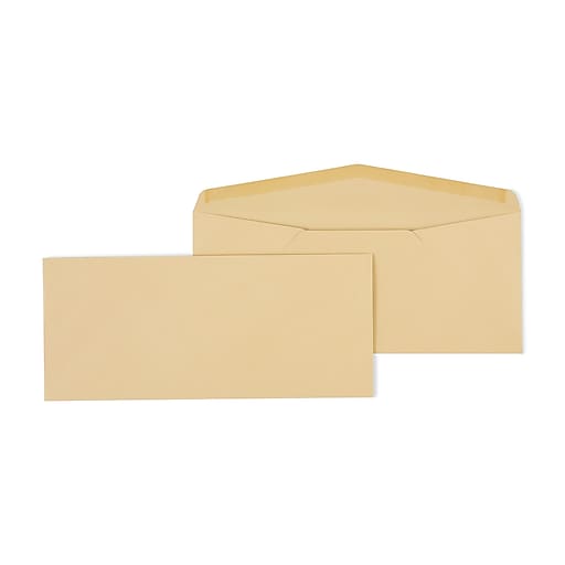 Staples Gummed 12 Business Envelopes, 4 3/4" x 11", Kraft, 500/Box (SPL485461) Staples