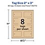 Avery 3" Blank Pricing & Merchandise Tags, Kraft Brown, 80/Pack (95270)~#|#~C2B86AFA-0965-42DA-968ABFBC6E5C785A_sc7