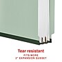 Staples 60% Recycled Heavy Duty Classification Folder, 2-Dividers, 2" Expansion, Letter Size, Gray/Green, 10/Box (ST62564)~#|#~C2BF0C66-0CA9-41C1-9EC49E0D5AADBA89_sc7