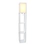 Simple Designs 62.50" Etagere Organizer Storage Shelf Floor Lamp with Linen Shade, White (LF1014-WHT)~#|#~C2BFFB70-7D04-49C1-88E4378610B11507_sc7