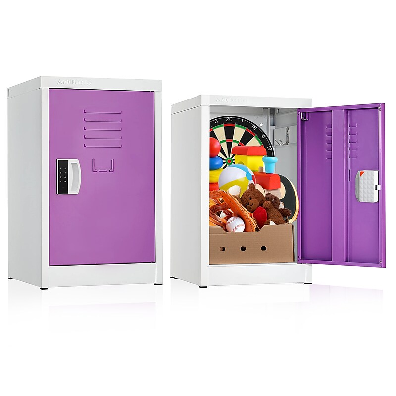 AdirOffice 24"H Single Tier Purple Storage Locker (ADI629-02-PUR-DL) image 1