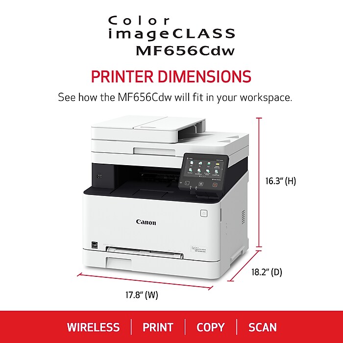 Canon imageCLASS MF656CDW Wireless Color Laser Printer, All-In-One