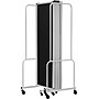 National Public Seating Robo Series 7-Panel Folding Mobile Room Divider, 72"H x 164"W, Black Fabric (RDG6-7PT10)~#|#~C2CCBE01-CFA8-43D9-812124EF11B3B93B_sc7