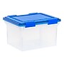 Iris 32 Quart File Boxes with Lid, Plastic, Clear, 3/Pack (500143)~#|#~C2D0DBEE-B0FC-4BA3-9690E19C316DDFFB_sc7