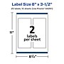 Avery Laser/Inkjet Multipurpose Labels, 3.5" x ", Glossy White, 20/Pack (94261)~#|#~C2D3D625-D8F1-4A1E-A8D94B9DE2F3672E_sc7