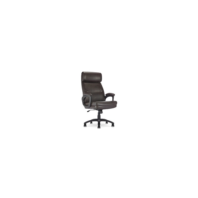 Serta Comfort Big & Tall Ergonomic Bonded Leather Swivel Executive Office Chair, Brown (CHR10131B) image 1