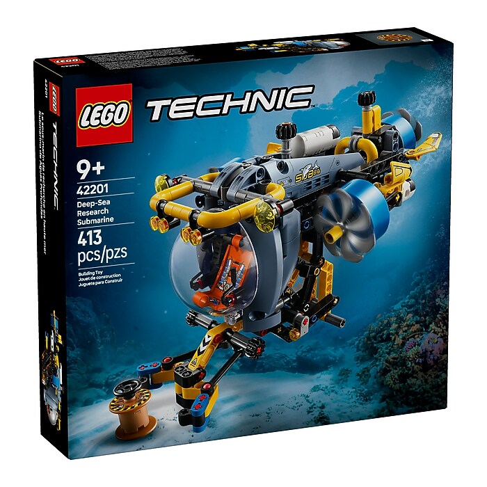 LEGO Technic Deep-Sea Research Submarine, 413 Pieces (42201) | Staples