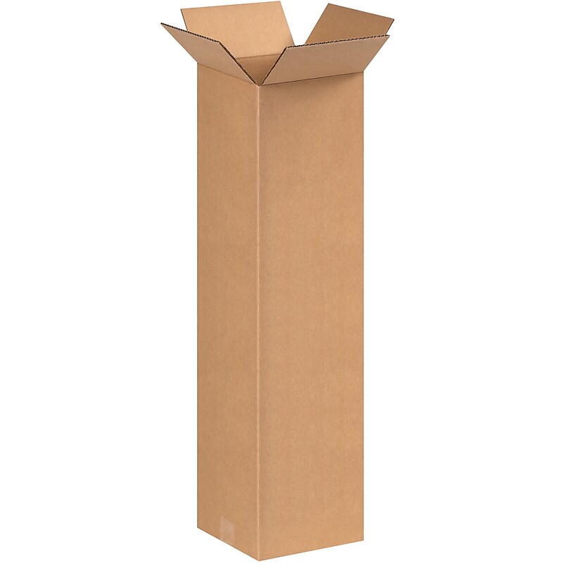 8" x 8" x 30" Shipping Boxes, 32 ECT, Brown, 25/Bundle (8830) image 1
