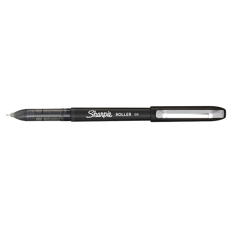 Sharpie Rollerball Pen, Needle Point, Black Ink (2105666) image 1