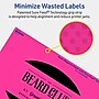 Avery Laser/Inkjet Oval Multipurpose Labels, 4" x 6", Neon Magenta, 80/Pack (94057)~#|#~C2E13AE6-CF17-469C-97FFC8F10AA4F2BF_sc7