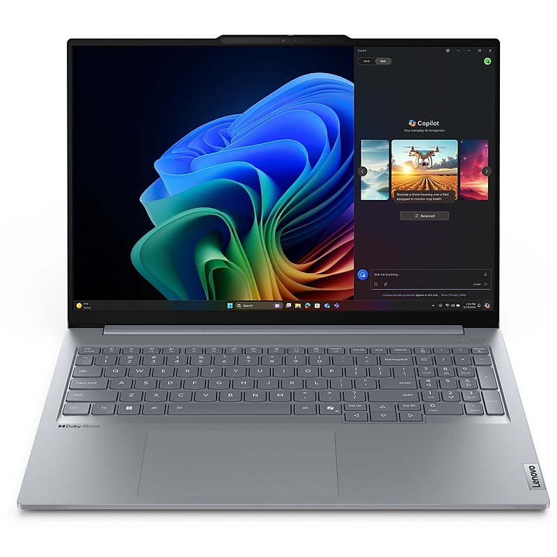 Lenovo ThinkBook 16 G7 16" Laptop, CoPilot+ PC, Snapdragon X Plus, 16GB RAM, 512GB SSD, Windows 11 Pro image 1