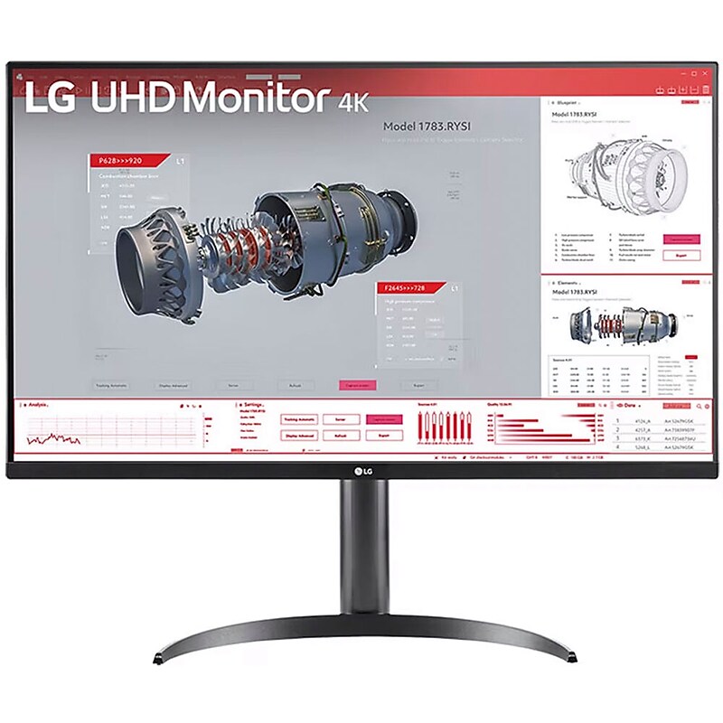 LG 32" 4K Ultra HD 60Hz LCD Monitor, Black (32BR55U-B) image 1