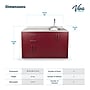 Viva Comfort 36.32'' H x 48" L Medical Cabinet with Right Sink, 4-Doors, 2-Drawers, Claret (902BASE48RSCL)~#|#~C2E6010E-1009-424A-B3320E851F315630_sc7