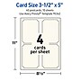 Avery Integrated Cards, 3.5" x 5", Matte Ivory, 40/Pack (95342)~#|#~C2E85489-2B61-4871-8435917E36E91E2A_sc7