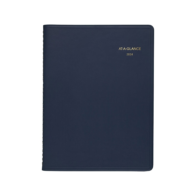 2024 AT-A-GLANCE Fashion 9" x 11" Monthly Planner, Navy (70-260-20-24) image 1