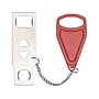 Excello Global Products Metal Portable Door Lock, Silver/Red (SPLS-TRVL-0003)~#|#~C2EA2730-DF47-4938-8ADBF09AA72049D1_sc7
