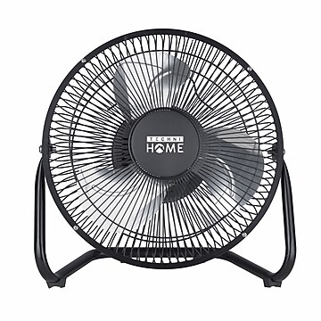 Techni Home 8” Desk Fan, 2 Speed, Black (RTA-08HV-FAN) | Staples