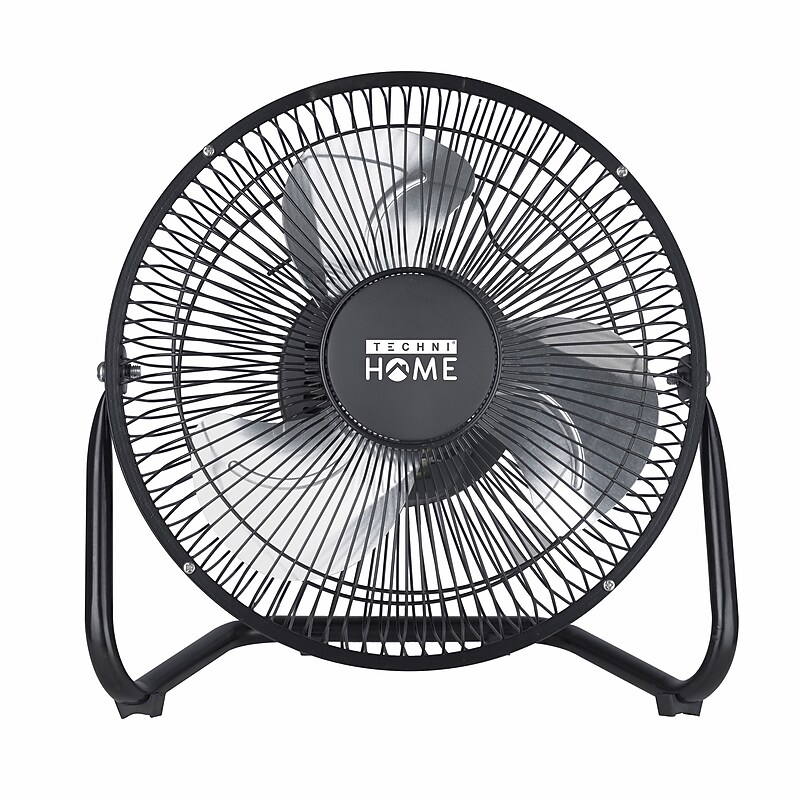 Techni Home 9” Desk Fan, 2 Speed, Black (RTA-09HV-FAN) image 1