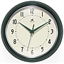 Infinity Instruments Round Retro Hunter Green Wall Clock, Aluminum, 9.5" (10940HG)~#|#~C2EE0913-C0B9-48CF-84EE5DC9772F4DA0_sc7