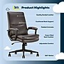 Serta Comfort Modern Ergonomic Bonded Leather Swivel Executive Chair, Brown (CHR10132B)~#|#~C2F25807-B49D-489F-A7B34D62EA84D694_sc7