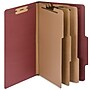 Staples 60% Recycled Heavy Duty Pressboard Classification Folder, 3-Dividers, 3" Expansion, Legal Size, Red, 10/Box (ST62562)~#|#~C2F2F1B6-9576-46D9-911A233192E49B46_sc7