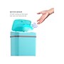 Nine Stars Plastic Sensor Trash Can, 3.2-Gallon, Teal Blue (DZT-12-5TB)~#|#~C2F57620-4235-471B-8064C0046EF13054_sc7
