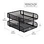 Mind Reader Metal Mesh Front Loading Stackable Letter Tray, Letter/Legal Size, Black (CSTACK2-BLK)~#|#~C2F863DE-A668-4341-AFCBCB69533C1E30_sc7
