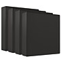 Staples 2" 3-Ring View Binder, Black, 4/Pack (ST23722--4PK-VB)~#|#~C2FDB04C-E188-4A50-8E3D467FD460ECC4_sc7