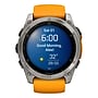 Garmin fenix 8 AMOLED Multisport GPS Watch, 51-mm, Titanium Stainless Steel Bezel with Orange/Graphite Band (010-02905-10)~#|#~C300F088-B371-40F2-96D98D5F18473360_sc7
