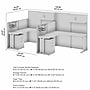 Bush Business Furniture Office in an Hour 63"H x 129"W 2 Person F-Shaped Cubicle Workstation, Mocha Cherry (OIAH008MR)~#|#~C3016612-EB3B-4D6D-8C12C00449680113_sc7