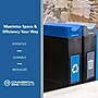 Commercial Zone Avante Series Polyethylene Dual-Stream Trash and Recycling Center, 60 Gallon, Black (787205MSA)~#|#~C3017513-008A-48DD-B41604E1D29BD9CB_sc7