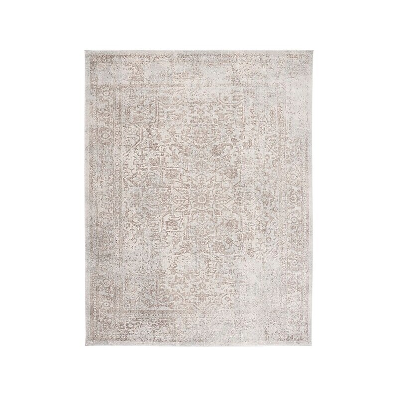 Safavieh Evoke Collection 8' x 10' Rectangle Indoor Area Rug, Machine Made, Ivory/Taupe (EVK256E-8) image 1