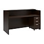Bush Business Furniture Arrive 72"W Reception Desk with Shelf and Mobile File Cabinet, Mocha Cherry (ARV005MR)~#|#~C3095840-3545-47F1-92631C5E614D9292_sc7