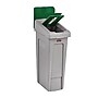 Rubbermaid Commercial Slim Jim Single-Stream Paper Recycling Station Kit, 23 Gallon, Gray/Green (2185054)~#|#~C30AB00D-C1AB-495B-9F8A38B5436CF719_sc7